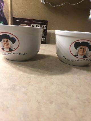 Quaker Oats Oatmeal Cereal Bowls By Houston Harvest 31017 Set Of 2 Vgc