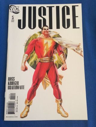 Justice 5 Alex Ross Shazam 2nd Print Variant (2006,  Dc)