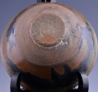 ESTATE COLL.  3 12THC CHINESE SONG DYNASTY CIZHOU BLACK RUSSET GLAZED BOWLS 9