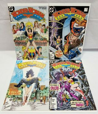1987 Wonder Woman 1 - 4 - Complete Run 1,  2,  3,  4 - Dc Comics