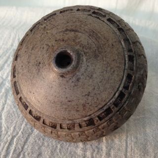 Antique Chinese Clay Ceramic Pottery Opium Pipe Bowl Damper 2