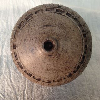 ANTIQUE CHINESE CLAY CERAMIC POTTERY OPIUM PIPE BOWL DAMPER 2 2
