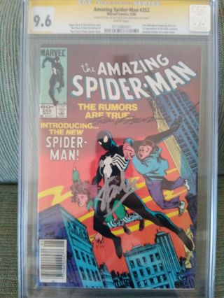 The Spiderman 252 (9.  6) Signed By Stan Lee And Ron Frenz.  (5/84 Marvel)