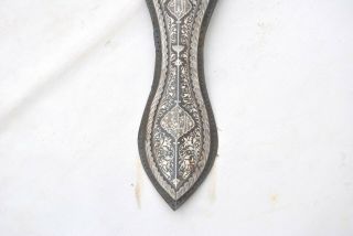Vintage Indo Persian Mughal Ottoman Islamic Silver Koftgari Horse Chamfron Armor 8