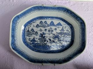 Canton Platter - Vintage Early 1800 
