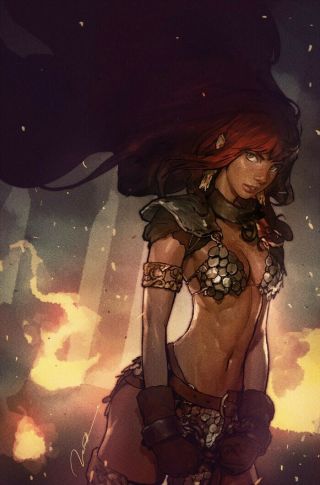 Red Sonja Birth Of The She - Devil 1 Virgin Variant By Gerald Parel