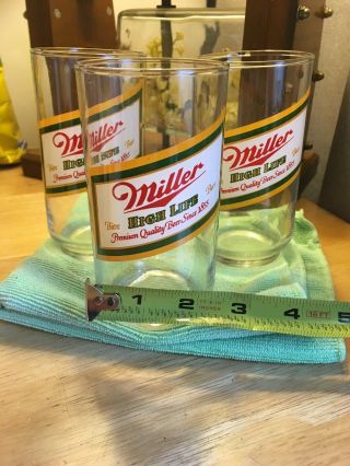 Miller High Life Vintage Drinking Cups Set Of 3