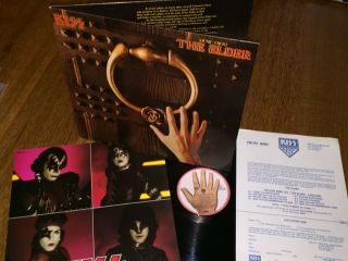 Kiss:the Elder.  Rare Aussie/oz Lp Complete W/poster,  Kiss Army Insert