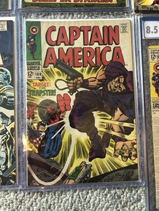 Captain America 100 Through 110 All are VERY SOLID BOOKS.  109 Is GCG 8.  5 10
