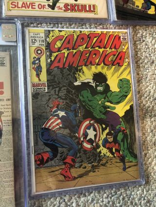 Captain America 100 Through 110 All are VERY SOLID BOOKS.  109 Is GCG 8.  5 12