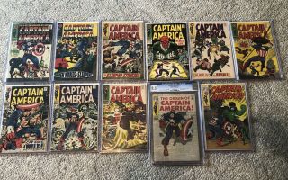 Captain America 100 Through 110 All Are Very Solid Books.  109 Is Gcg 8.  5