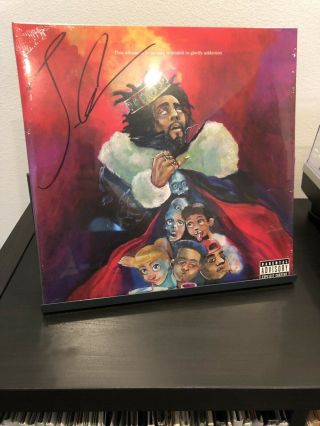 J.  Cole Kod Limited Edition Red Vinyl Signed By J.  Cole