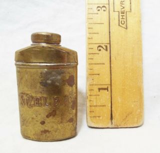 Old Antique Small Early 1900s Melba Talcum Powder Sample Size Tin Advertising