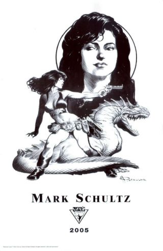 Lee ' s Comics MARK SCHULTZ fine art print Xenozoic Tales,  2005 SIGNED EDITION 3