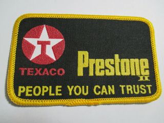 Texaco,  People You Can Trust,  Vintage,  Embroidered Patch,  Nos,  4 1/4 X 2 1/2