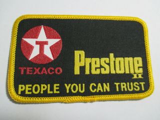 Texaco,  People You Can Trust,  Vintage,  Embroidered patch,  NOS,  4 1/4 x 2 1/2 3