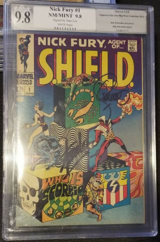 Nick Fury Agent Of Shield 1 Pgx 9.  8,  Jim Steranko,  Stan Lee Signature Series
