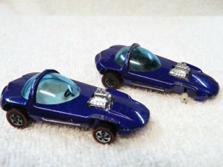 Redline Hot Wheels 2 Hong Kong Purple Silhouettes White And Champagne Interiors
