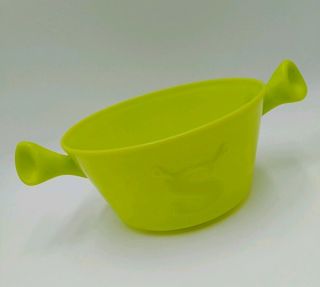 Shrek Cereal Bowl Plastic With Ears Lime Green Kellogg Company Dreamworks