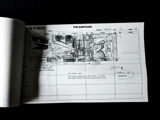 The Simpsons Production TREEHOUSE OF HORROR XVII Act 1 Storyboard 71pgs 3