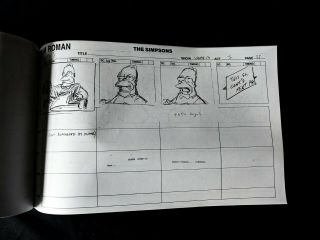 The Simpsons Production TREEHOUSE OF HORROR XVII Act 1 Storyboard 71pgs 4