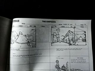 The Simpsons Production TREEHOUSE OF HORROR XVII Act 1 Storyboard 71pgs 5