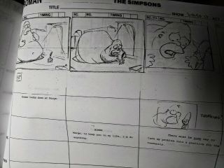 The Simpsons Production TREEHOUSE OF HORROR XVII Act 1 Storyboard 71pgs 6