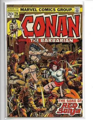 Marvel Comics Conan The Barbarian 24 - 1st Full Appearance Of Red Sonja