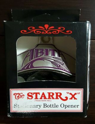 Vtg Style Cast Iron Wall Mount Abita Beer Bottle Opener Starr X Louisiana