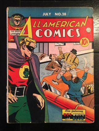 All American Comics 28 Good Plus (2.  5) Gd,  Golden Age Dc; Green Lantern; Scarce