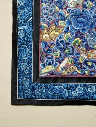Antique Chinese Silk Hand Embroidered Panel 97x31cm (Y263) 2