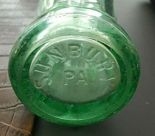 , Coca - Cola,  Green Glass Bottle From Sunbury,  Pa