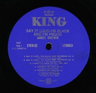 James Brown - Say It Loud - I ' m Black And I ' m Proud LP - King 2