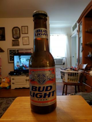 Large Bud Light Beer Bottle Coin Bank