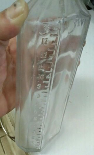 L@@K Vintage Old Clear Large 1900 ' s Medicine Bottle Knox or Owens IL.  Glass Co. 5