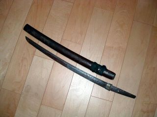 Sa889 Japanese Samurai Sword: Kanenaka Wakizashi Project Blade