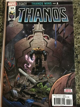 Thanos 13 1st Print,  1st Cosmic Ghost Rider,  Marvel Stamp 36 (2018,  Marvel)