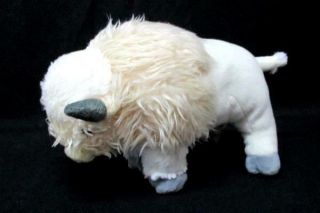 St.  Labre Indian School Plush Bison Stuffed Animal Toy White Soft Buffalo