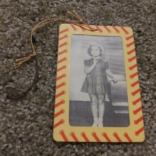 Shirley Temple Cinderella Coach Clothing Hang Tag W/frame & String 1