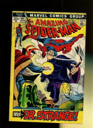 Spider - Man 109 Fn 6.  0 1 Book Enter: Doctor Strange By Lee & Romtia