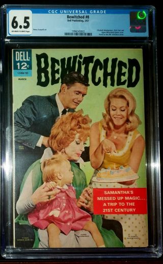 1967 Bewitched 8 Dell Comics Cgc 6.  5 Fine,
