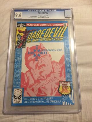 Daredevil 167 Cgc 9.  6 Frank Miller Awesome Cover