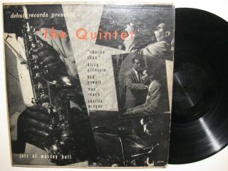 Charlie Parker,  Dizzy Gillespie Quintet - Jazz At Massey Hall - Orig.  Debut Mono