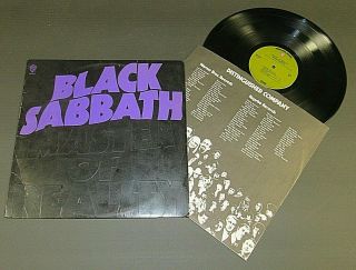 Black Sabbath Master Of Reality Warner Bros.  Lp Vg W/poster & Inner Sleeve 1971