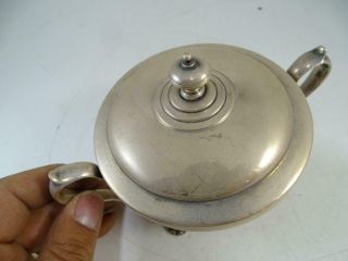 Antique Amston Sterling Silver Sugar Bowl Hand Chased 5 