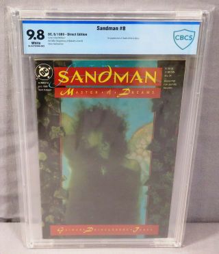 Sandman 8 (death 1st App) Cbcs 9.  8 Dc 1989 Neil Gaiman Master Of Dreams Cgc