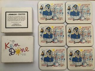 Ken Done Americas Cup Vintage Coasters 1987 By Jason,  Collectible Item