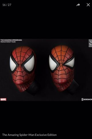 SIDESHOW COLLECTIBLES SPIDERMAN PREMIUM FORMAT EXCLUSIVE VERSION - OUT 5