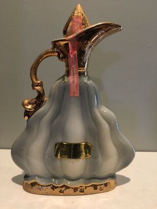Vintage 1970 Jim Beam’s 155 Month Old Blue And Gold Whiskey Decanter - Empty 2