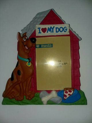 Warner Bros.  Hanna - Barbera Scooby Doo Resin " I Love My Dog " Picture Frame